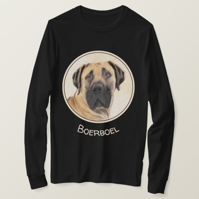 T-shirt Boerboel Peinture - Cute Original Chien Art (Design devant)