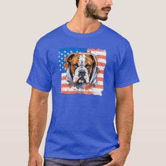 T-shirt BoerDogbreed dogdad ChienMaman BoerChien USAFlag c