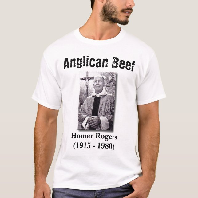 T-shirt Boeuf Anglican, Homer Rogers (Devant)