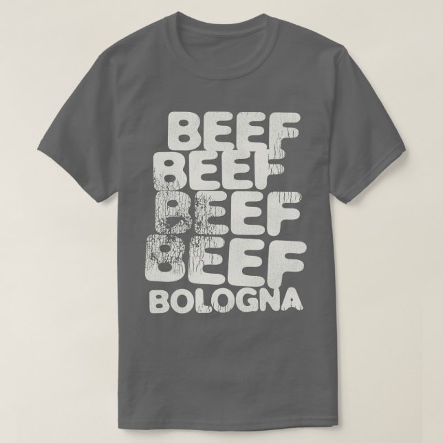 T-SHIRT BOEUF BOEUF BOEUF BOEUF BOEUF BOLOGNE (Design devant)