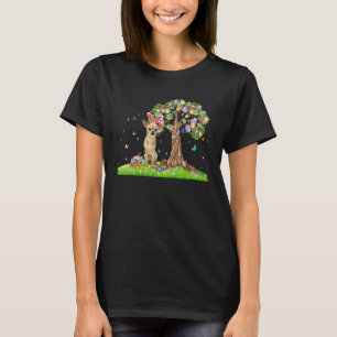 T-shirt Boeuf De Pâques, Chihuahua Chien Cute Bunny Avec O