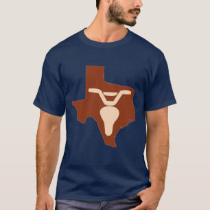 T-shirt Boeuf de vélo et silhouette du Texas