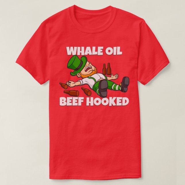 T-SHIRT BOEUF D'HUILE DE BALEINE JOUR DE LA SAINT PATRICK  (Design devant)