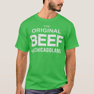 T-shirt Boeuf original vintage de Chicagoland grand sur le