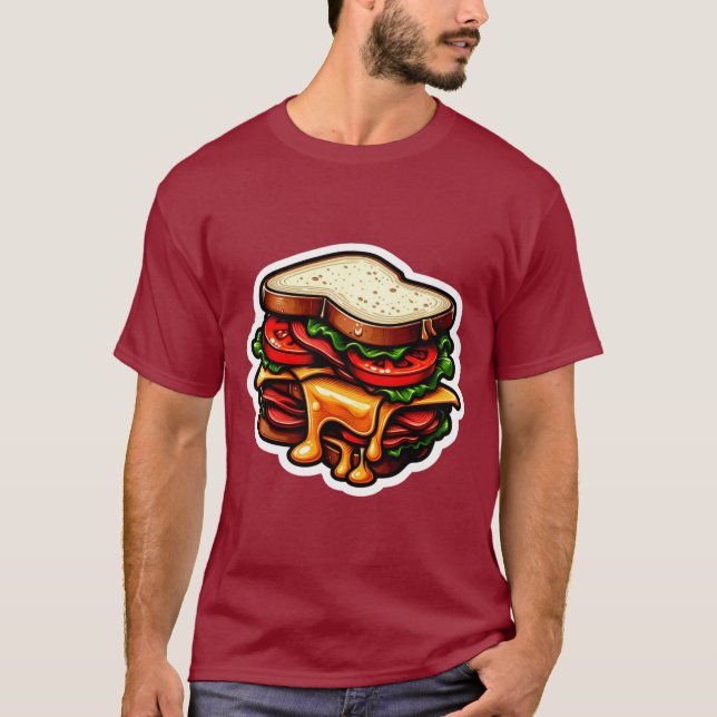 T-SHIRT BOEUF ROSSE JUICY SANDWICH 4 (Devant)