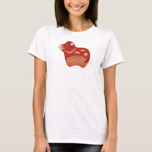 T-shirt Boeuf rouge mignon, Nouvel An chinois de l'Ox