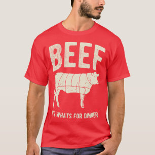 T-shirt Boeuf Ses Whats Pour Le Dîner