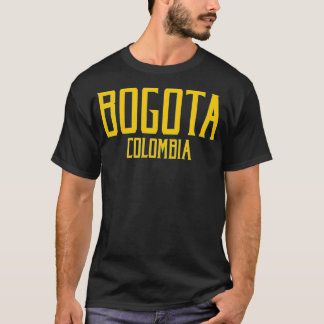 T-shirt Bogota Colombia Vintage Tet Ambre Imprimer