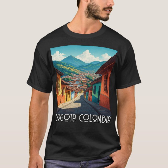 T-shirt Bogota Colombie La Candelaria (Devant)