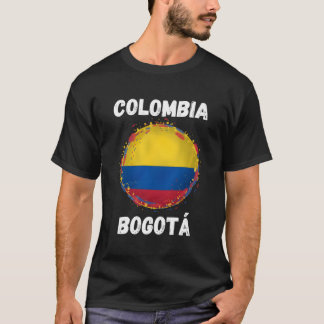 T-shirt Bogota Colombie Retro Vintage Colombien Drapeau So
