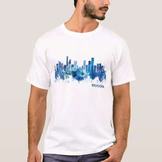 T-shirt Bogota Colombie Skyline Blue