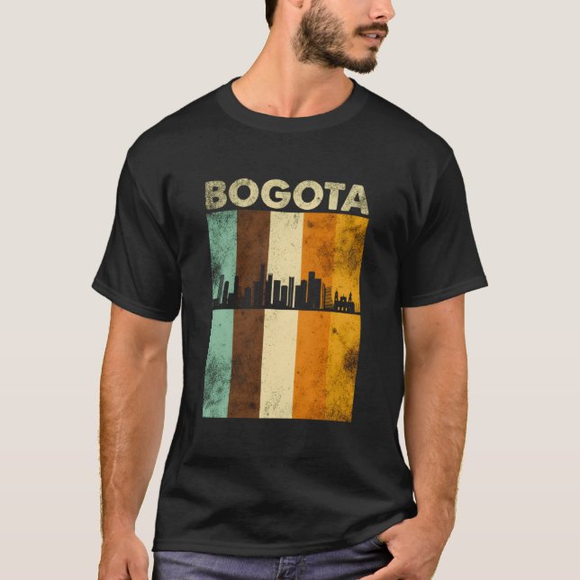 T-shirt Bogota Skyline Colombie Colombienne Amérique du Su (Devant)