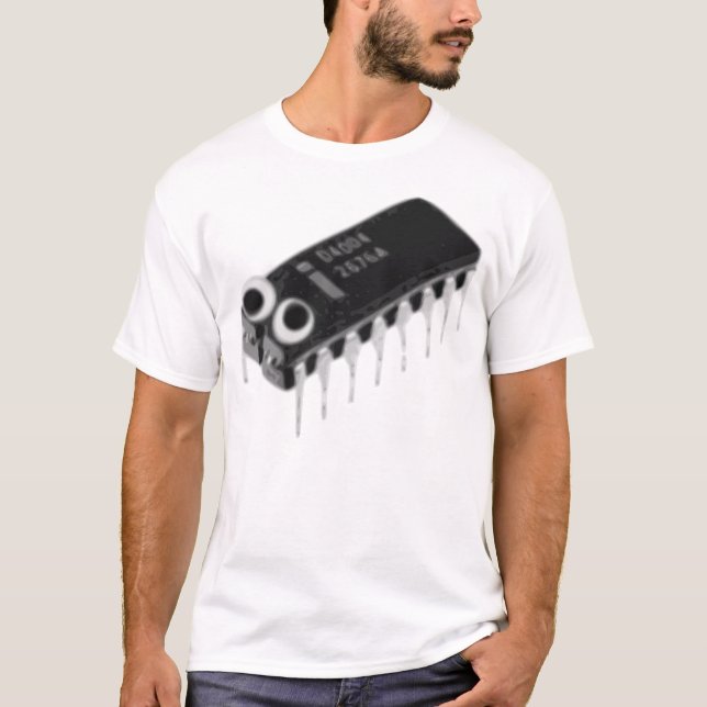 T-shirt Bogue informatique grand B&W (Devant)