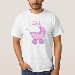 T-shirt Boguet de bébé grand de fille rose "je suis le