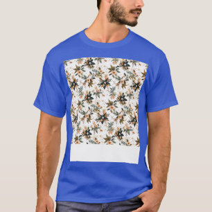 T-shirt Bohème Motif sans fil Boho Hippie Fleur Tzigane