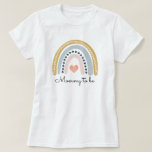 T-shirt Boho Aquarelle Arc-en-ciel Baby shower maman à êtr<br><div class="desc">Une mignonne maman baby shower arc-en-ciel de style boho en forme d'aquarelle pour être T-shirt pour la maman attenante. Un tee-shirt doux et durable,  en 100% coton, </div>