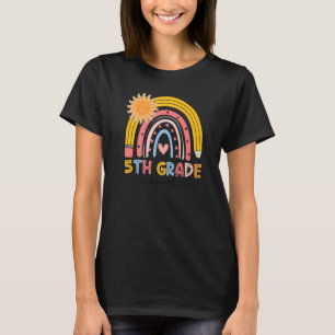 T-shirt Boho Arc-en-ciel 5e année Enseignant d'équipe Prem