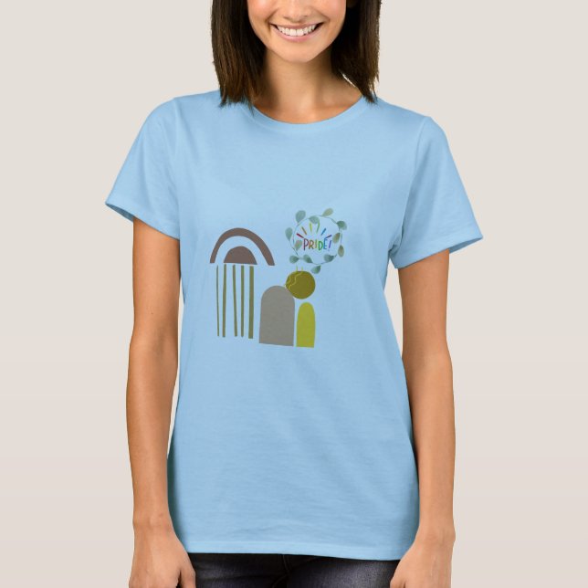 T-shirt "Boho Art Vibes" - Design libre (Devant)