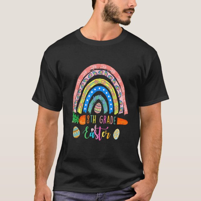 T-shirt Boho Boho Arc-en-ciel Joyeux E (Devant)