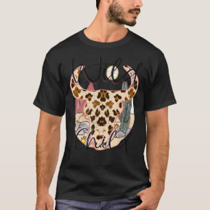 T-shirt Boho Bull Skull Wild Child Desert Cactus Western C