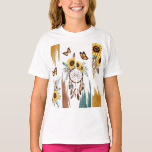 T-shirt Boho Butterfly Feather Dreamcatcher Roui