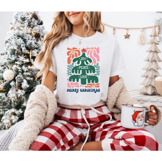 T-shirt Boho Christmas Joy Peace Love (Créateur téléchargé)