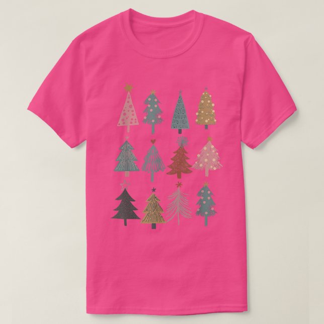 T-shirt Boho Christmas Tree Joyeux Noël Correspondance Chr (Design devant)