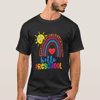 T-shirt Boho Cœur Arc-en-ciel Pour Enseignantes Femmes Bon