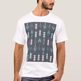 T-shirt Boho de style bohème : Motif ethnique sans peau