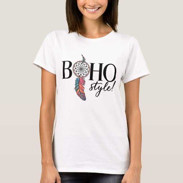 T-shirt Boho Dreamcatcher Style esprit libre (Devant)