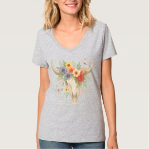 T-shirt Boho Gothique Floral