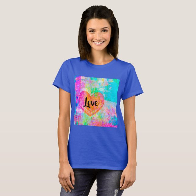 T-shirt Boho Heart Love (Devant entier)