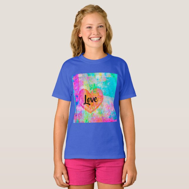 T-shirt Boho Heart Love (Devant entier)
