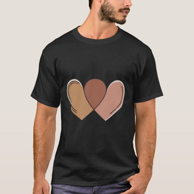 T-shirt Boho Love Line Art Shirt - Esthétique minimale (Devant)
