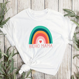 T-shirt Boho Mama Arc-en-ciel Moderne Couleurs Vives Tenda