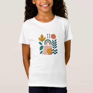 T-Shirt Boho moderne Abstrait Nature Wall Art