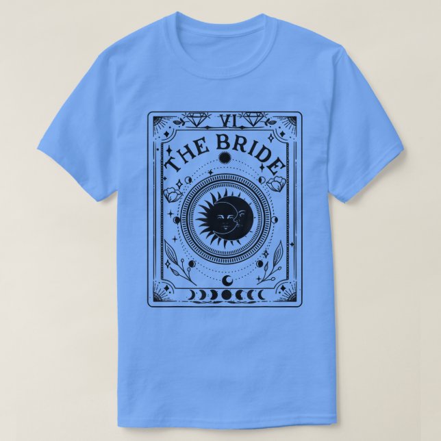 T-shirt Boho Mystic Tarot Celestial Bachelorette Bride Bri (Design devant)