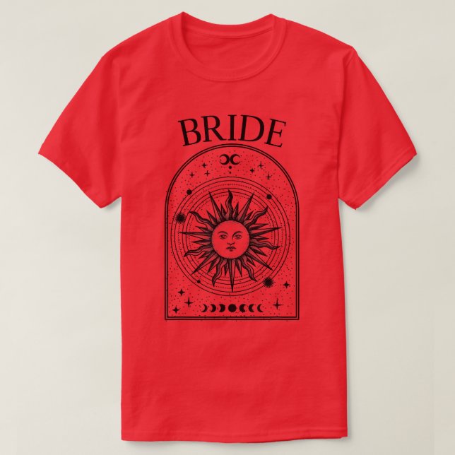T-shirt Boho Mystic Tarot Celestial Bachelorette Bride Bri (Design devant)