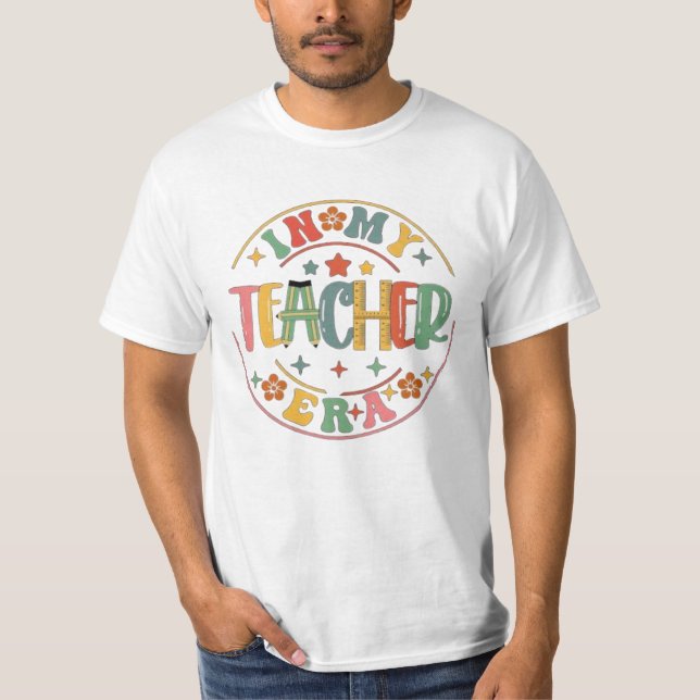 T-shirt Boho Neutre	T-Shirt Mignon pour Enseignant  (Devant)