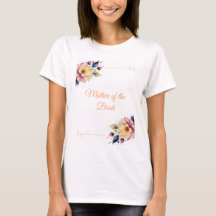 T-shirt Boho Peachy Floral