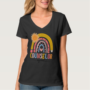 T-shirt Boho Rainbow Counselad Squad Premier Jour De L'Éco