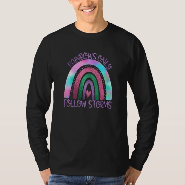 T-shirt Boho Rainbow Design Rainbows Suivre seulement Stor (Devant)