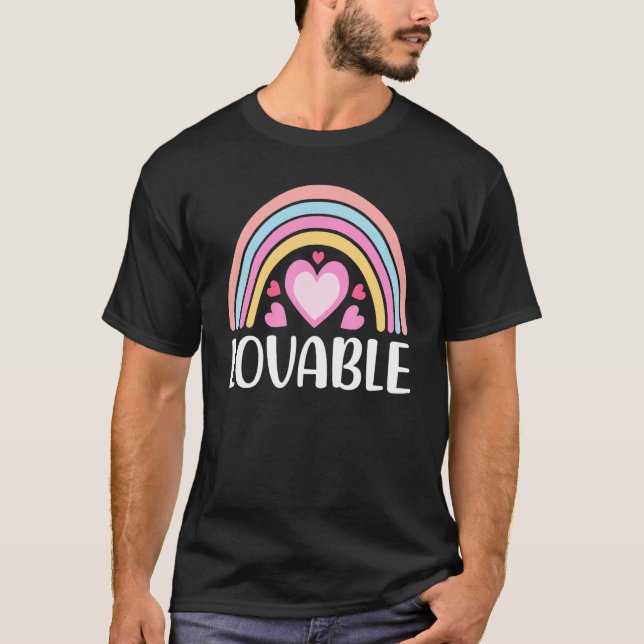 T-shirt Boho Rainbow pour les femmes des paroles positives (Devant)