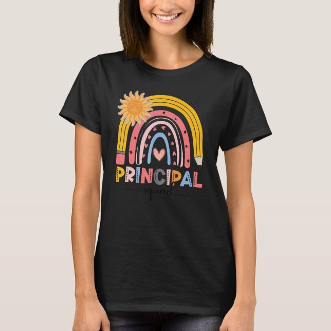 T-shirt Boho Rainbow Principal Squad Premier Jour De L'Éco (Devant)