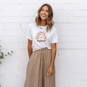 T-shirt Boho Rainbow Sun Mama