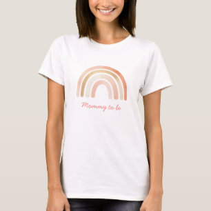 T-shirt Boho Rainbow Terracotta Mommy être Baby shower