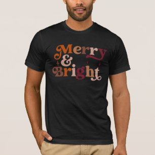 T-shirt Boho Retro Merry et Bright