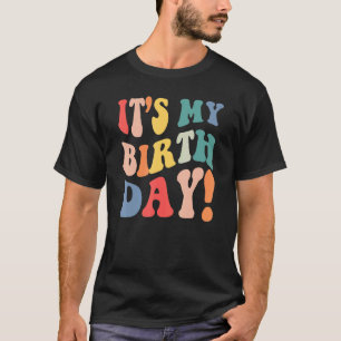 T-shirt Boho Retro Vintage C'est ma fête d'anniversaire Ho