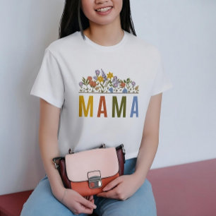 T-shirt boho sauvage mama coloréT-shirt