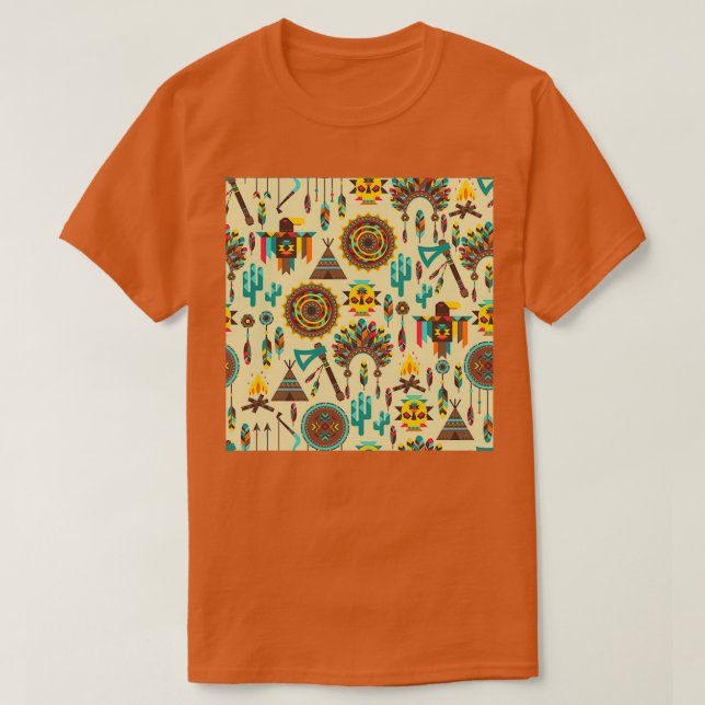 T-shirt Boho style autochtone américain Pow wow (Design devant)